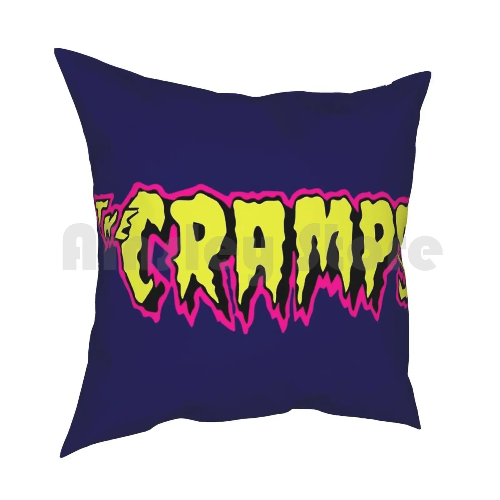 Cramps Pillow Case Printed Home Soft Throw Pillow Cramps The Cramps Band Punk Psychobilly Face