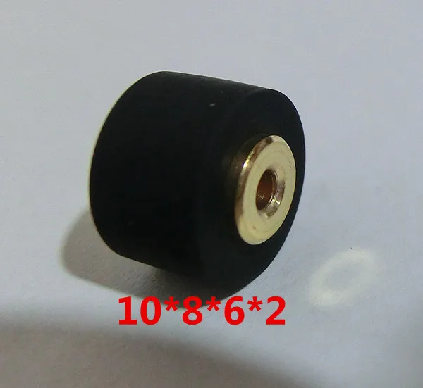 1pc 13x8x6x2mm 10x8x6x2mm copper core pressure pinch roller tape audio recorder cassette deck Audio Belt Pulley