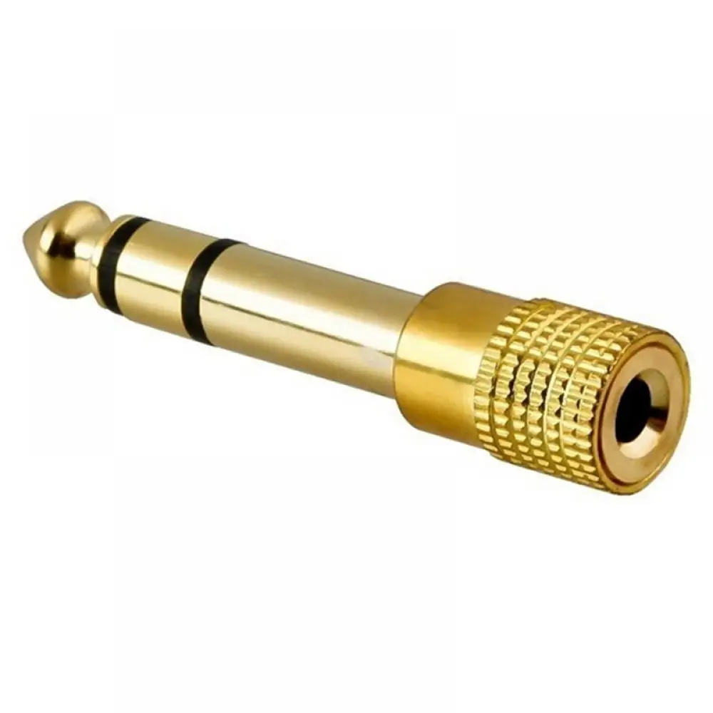 Przejściówka Audio do słuchawek nausznych wzmacniacz Jack 6.5mm męski na 3.5mm Adapter żeński złącze mikrofon przewód AUX z gniazdem 6.35 3.5 MM