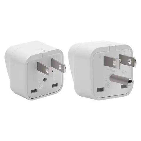 Universal Indien Brasilien Russland AU UK Kr EU zu US Reisestecker Adapter Amerika AC Steckdose Ladegerät Konverter Typ A B 10A 250V