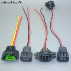 shhworldsea 1PCS h16 5202 h9 Fog headLight Holder Plug Car PSX24W Bulbs female Connector adapters Wiring Harness socket