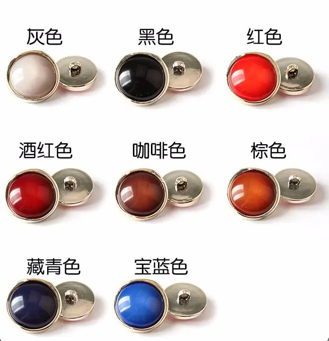 8Pcs/lot 18-30mm 20 colors high-grade colored pearly button ladies pajamas coat clothes round decorative buttons C099