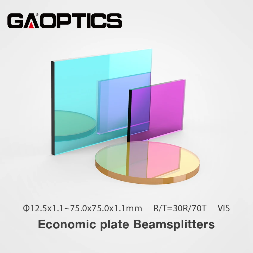 

Economy 30R/70T Visible Coating Plate Beamsplitters Size 12.5mmx12.5mm to 75mmX75mm