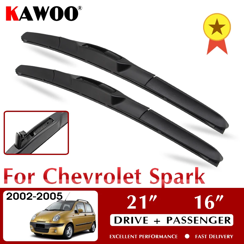 

Car Wiper Blade 21"+16" for Chevrolet Spark Spark M150 2000 2001 2002 2003 2004 2005 Auto Window Windscreen Windshield Wipers