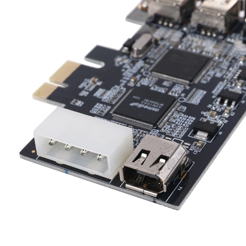 PCIe 3 Ports Firewire Cable Expansion Card PCI Express 1394B & 1394A TI XIO2213B Chipset Adapter for Desktop PC