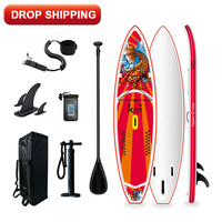 FUNWATER drop shipping sup paddle board premium inflatable stand up paddle board drop stitch inflatable surf board