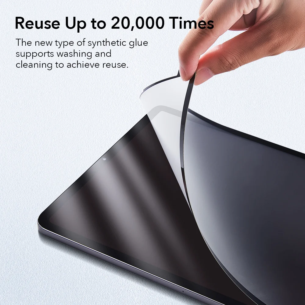 Esr Para iPad Pro 11 12.9 2021 2020 Protetor de Tela De Papel Magnético Para iPad Air 4 Filme Pet Fosco Removível Para iPad 8 7
