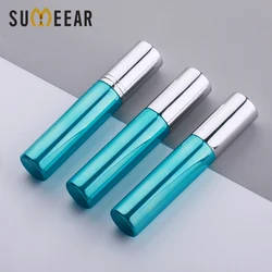 100Pieces/Lot 10ML Portable UV Green Empty Glass Perfume Bottle Aluminum Refillable Atomizer Spray Bottles Containers