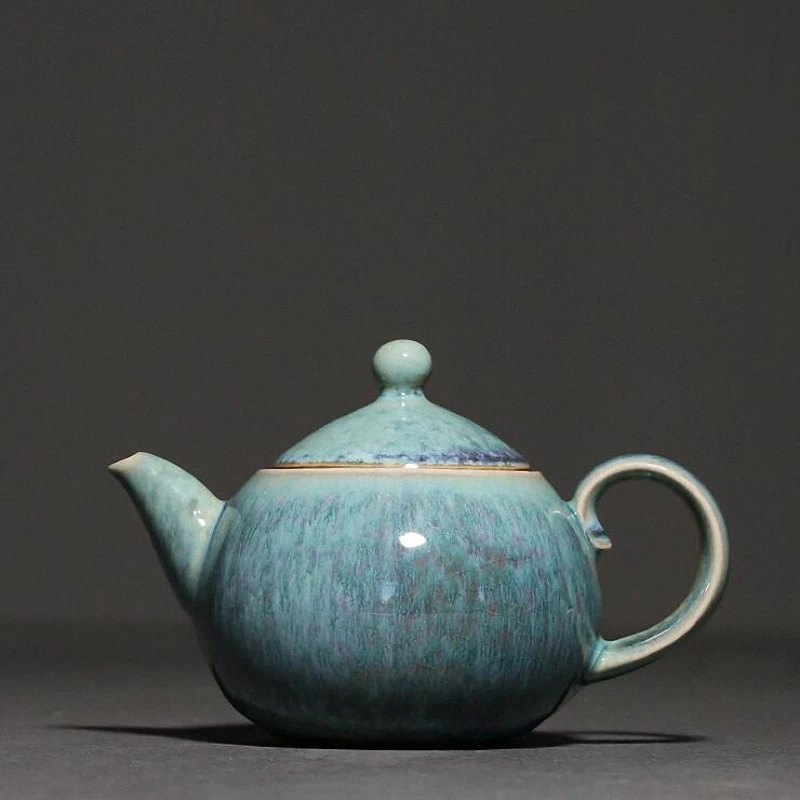 

PINNY 170ML Pigmented Retro Kung Fu Ceramic Teapot Traditional Chinese Vintage Drinkware Hand Made Tea Pot