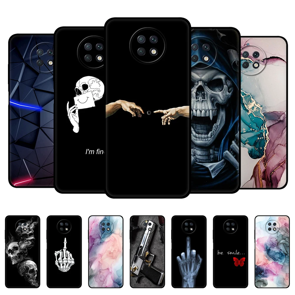 For Xiaomi Redmi Note 9T Case 6.53 inch Back Phone Cover For Redmi Note 9 T Note9T Silicon Soft bumper Etui Coque black tpu case