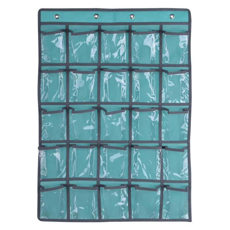 2022 New 25 Clear Pockets Classroom Pocket Chart For Teacher Cell Phones Holder Door Hanging Calculator Organizer