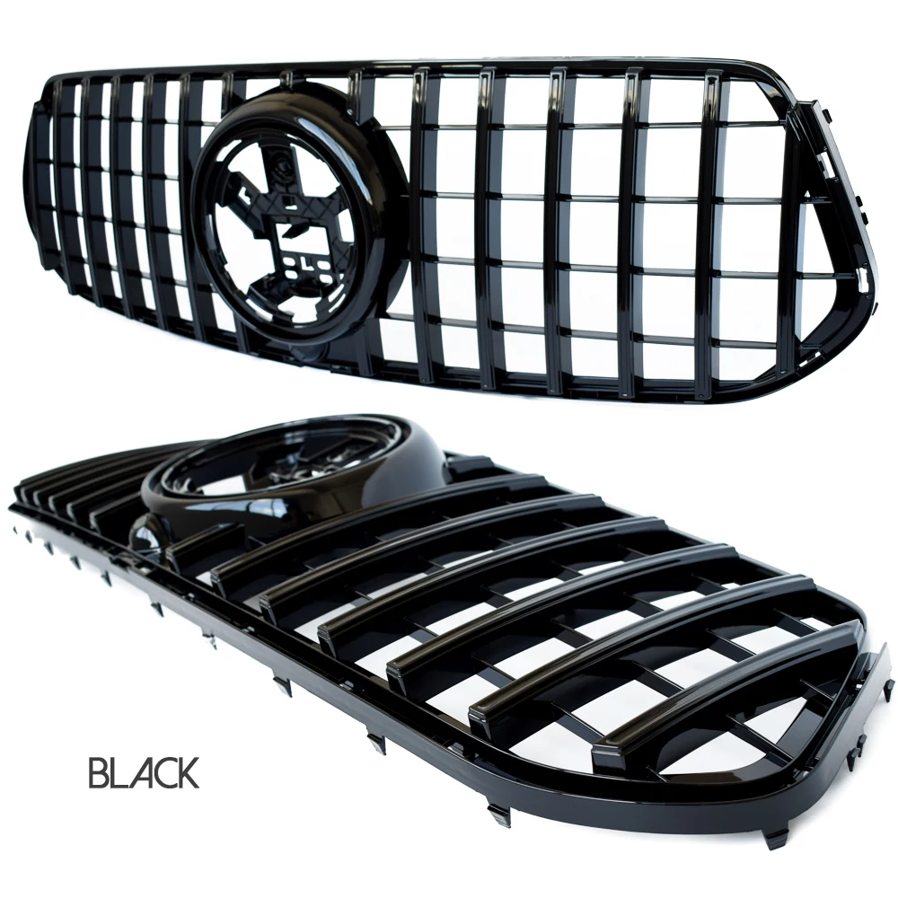 W167 Grill, High Gloss Black ABS Front Radiator Grille for Mercedes GLE Class W167 SUV & C167 Coupe 2020 - 2022, Not for AMG