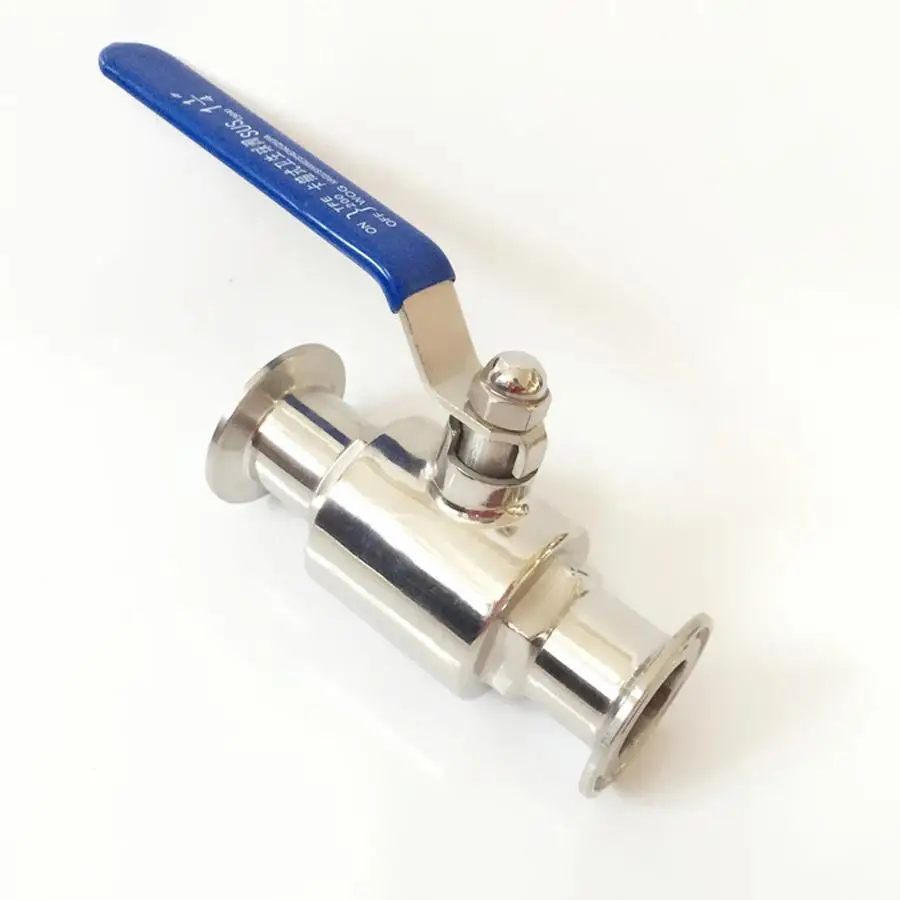 

Fit 32mm 1-1/4" Pipe OD x 1.5" Tri Clamp Sanitary Ball Shut Off Valve SUS 316L Stainless Beer Brewing Home