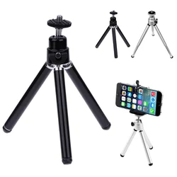 Mini Portable Durable 2 Sections Tripod Stand for Cellphone Camera Camcorder Photography Desktop Selfie Bracket Tool