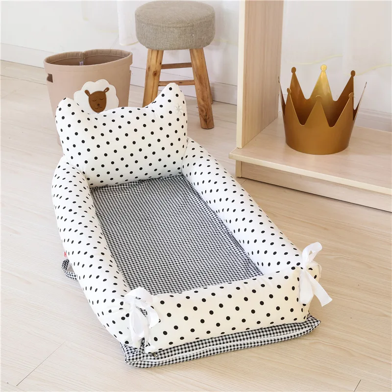 Baby Crib Portable Anti-pressure Infant Travel Nest Bed Foldable Bionic Bed for Newborns Baby Bed Bassinet Bumper Baby Playpen