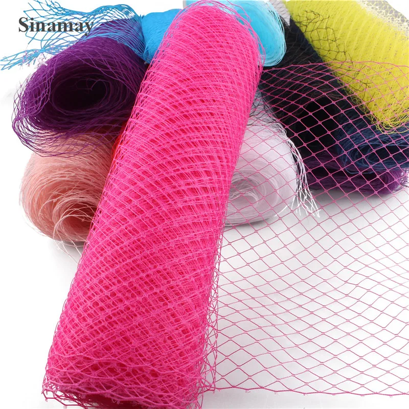 45 CM*1M Russian Veiling Hat Netting Mesh Fabric For Wedding Millinery Trim Netting Fascinator Hat Mesh DIY Hair Accessories image 2