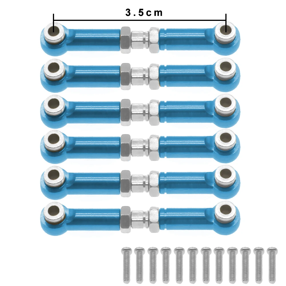 Alloy+steel tie rod set for rc hobby model car 1-18 Himoto Maverick RedCat upgraded hop-up parts