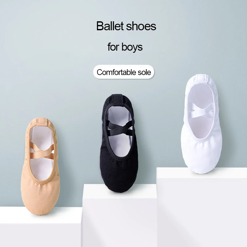 Boys Ballet Shoes Kids Ballet Dance Slippers Split Sole Childern Ballerina Practice Shoes