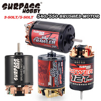 SURPASS HOBBY 5-Slot 3-Slot 540 550 540 Plus Brushed Motor 12T 16T 27T 35T 80T for 1/10 RC Monster Truck Crawler Scx10 Car