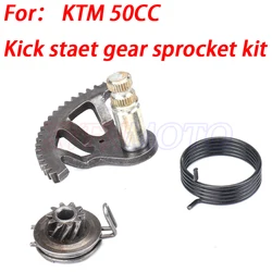 Kick starter Kick start gear sprocket spring kit For sx50 65 sx 50CC 65CC engine parts Mini moto SR SX Kick Start Kicker