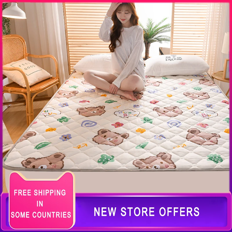 2cm Thick Non-Slip To Keep Warm Tatami Mattress Warm King&Queen Size Mattress Single/Double Soft Cushions For Student Dormitory