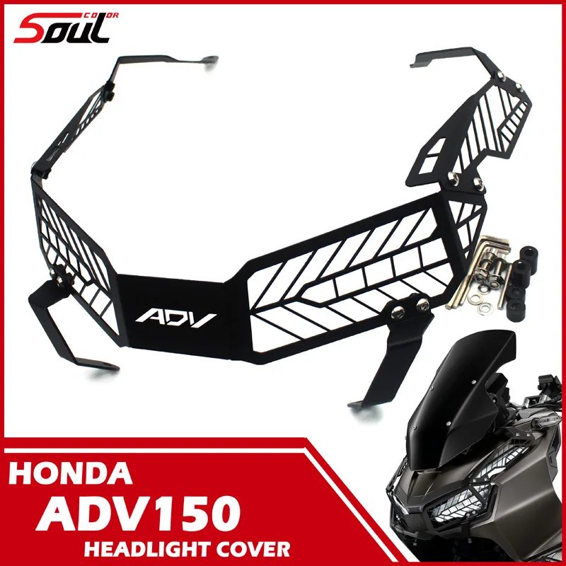 Front Headlight Grille Guard Cover Protector Decorative Fits For ADV-150 2019 2020 ADV 150 160 ADV160 2021 2022 2023 2024