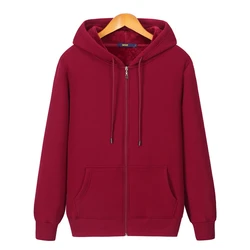 Veste à Capuche en Velours pour Homme et Femme, Coton Pur, Solide, Manteau Chaud et Doux avec Fermeture Éclair, Sweat-shirt Décontracté, Nouvelle Collection Automne Hiver 2024