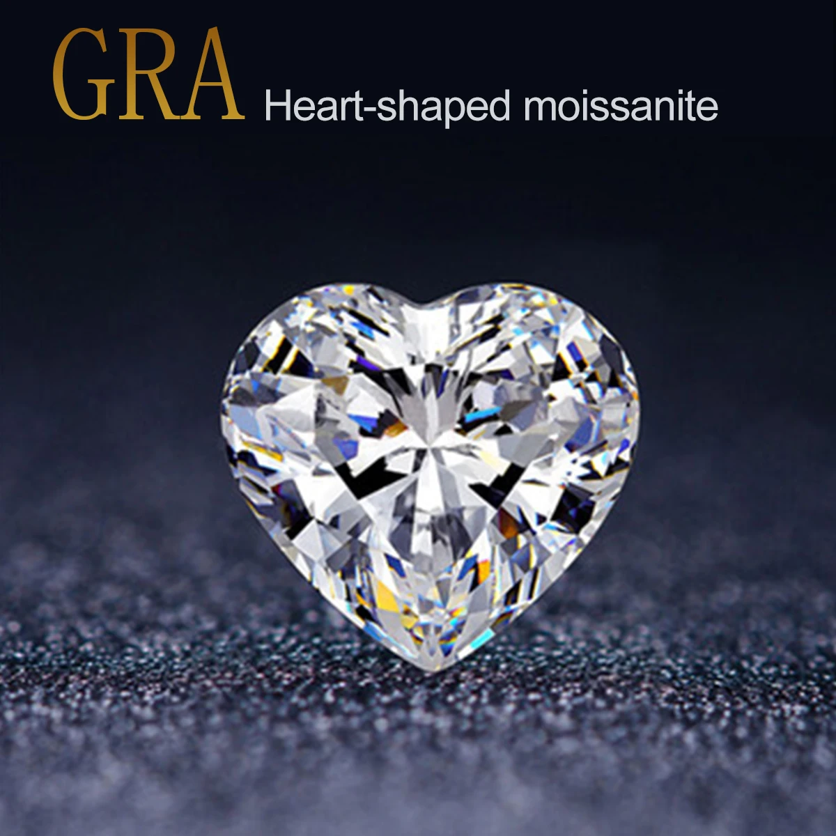 0.3ct To 4ct Loose Gemstones Moissanite Stones D Color VVS1 Heart Shaped Excellent Cut Pass Diamond Tester For Women's Jewelry