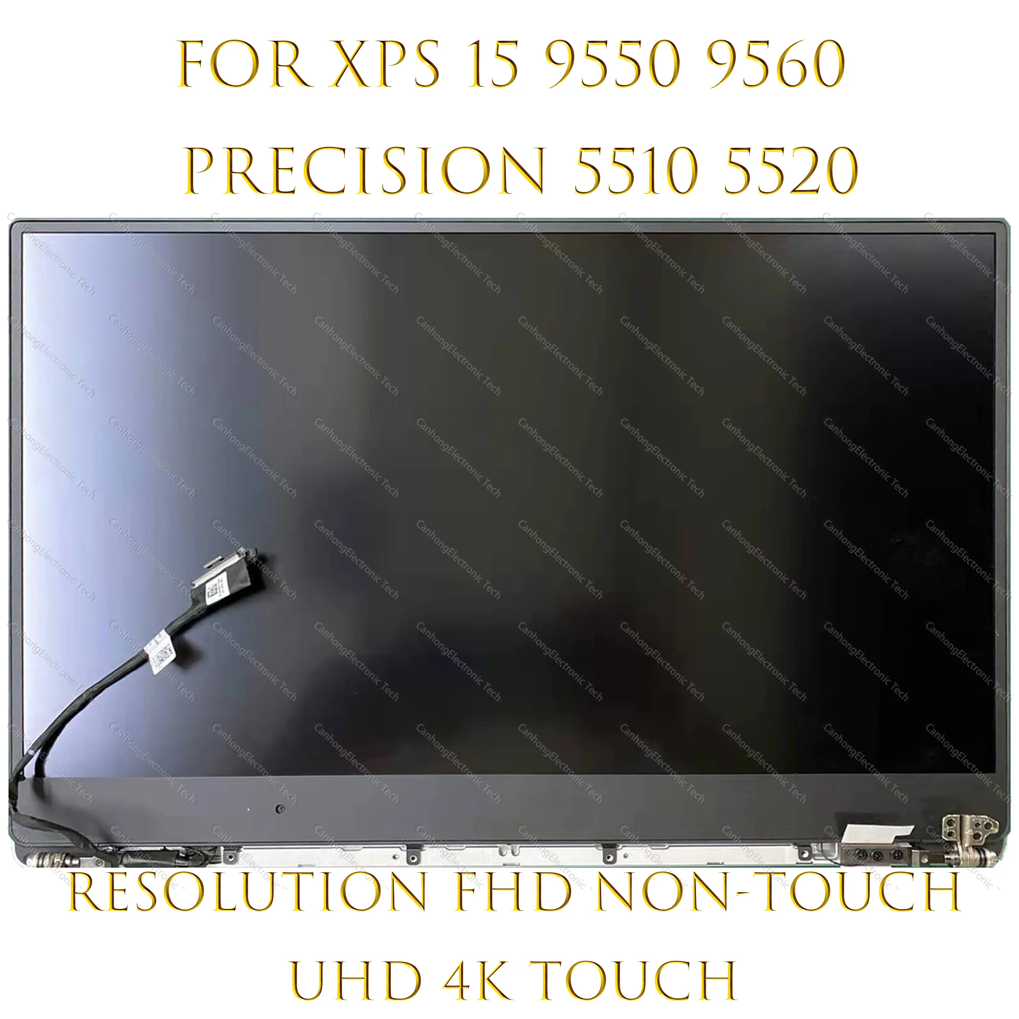 Pantalla táctil LCD de 15,6 "para Dell XPS 15 9550 9560 Precision 5510 5520 P56F P56F001, montaje completo de pantalla FHD UHD 4K