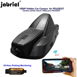 Jabriel dash cam Car Camera 1080P Caméra de voiture 24 Hour Video recorder rear camera for PEUGEOT 2008 308 208 3008 508 307 407