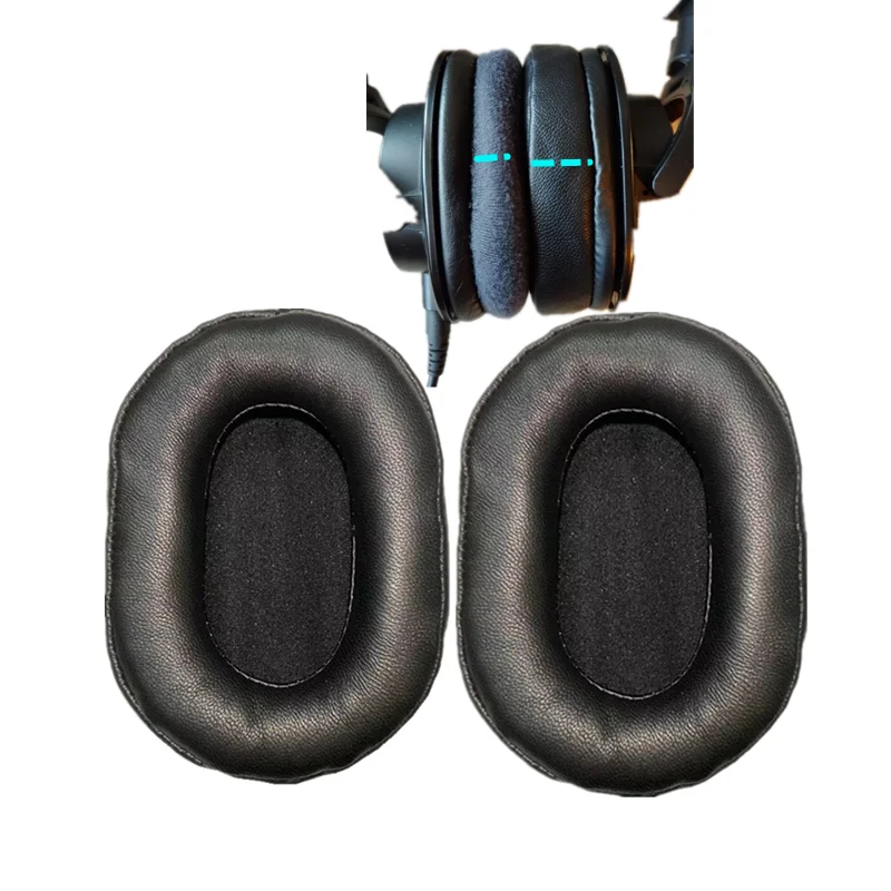Z owczej skóry Earpads dla Audio Technica ATH M50x M50xBT M50RD M40X M30x M20x MSR7 monitora słuchawki wymienne nauszniki poduszki