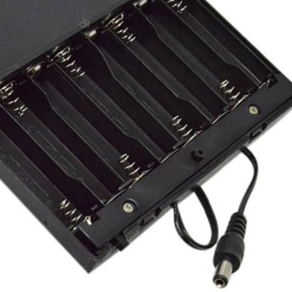 Caja de batería AA de 12V, soporte de batería DIY, caja de paquetes de batería, Banco de energía con cable, interruptor de encendido/apagado con