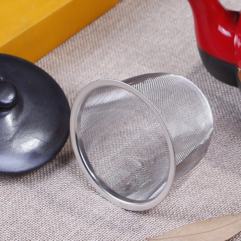 Diameter 5.1-9 CM Mesh Tea Infuser Reusable Tea Strainer Stainless Steel Teapot Leaf Spice Filter Drinkware Kitchen Accessories