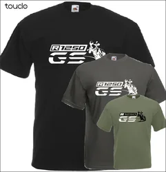 R 1250 Gs T-Shirt Motorrad fani motocykle nowa moda lato bawełna mężczyźni krótki rękaw drukowanie O-Neck t-shirty