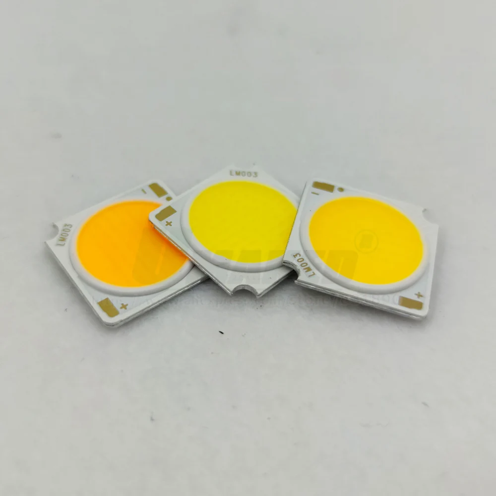 LED COB 18x35Mil 3 5 7 12 15 20 24 30W CRI92 130lm/w 3000-4000-6000K 1304 1313 1507 1816 1919 Bridgelux Chip fuente de cuentas de luz