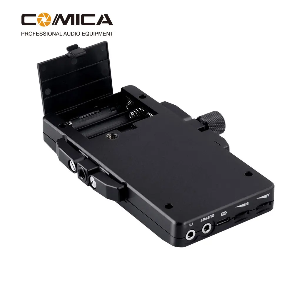 COMICA CVM-WS60 Combo 1-Trigger-2 Dual Transmitter and one Receiver Flexible Mini Wireless Microphone Universal for Camera