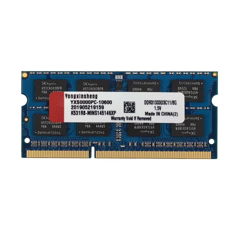 DDR3 Memory 2GB 4GB 1066MHZ 1333MHZ RAM PC3-8500S 10600S 1.5V 204pin Notebook RAM Laptop Memory PC3-12800S DDR3 8GB 1600MHZ RAM