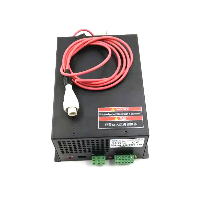 CO2 ليزر امدادات الطاقة MYJG60W لآلة القطع النقش بالليزر CO2
