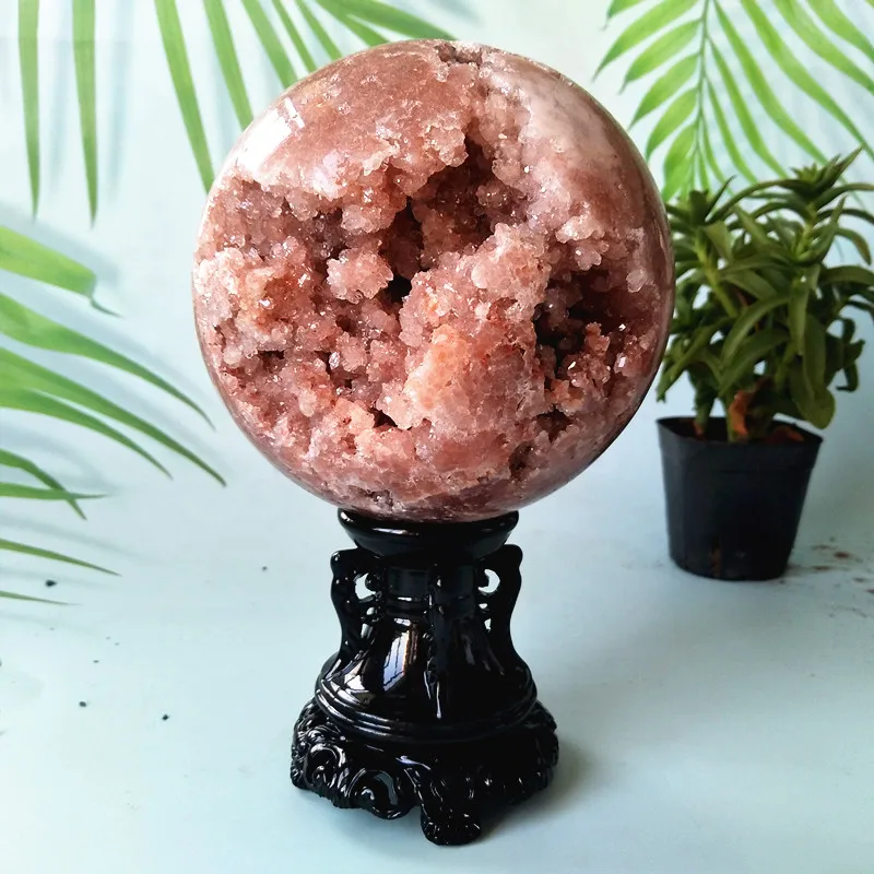 

Brazil Natural Pink Amethyst Geode Crystal Sphere Stone Ball Room Decor Gemstones Amethyste Chakras Healing Crystals Decoration