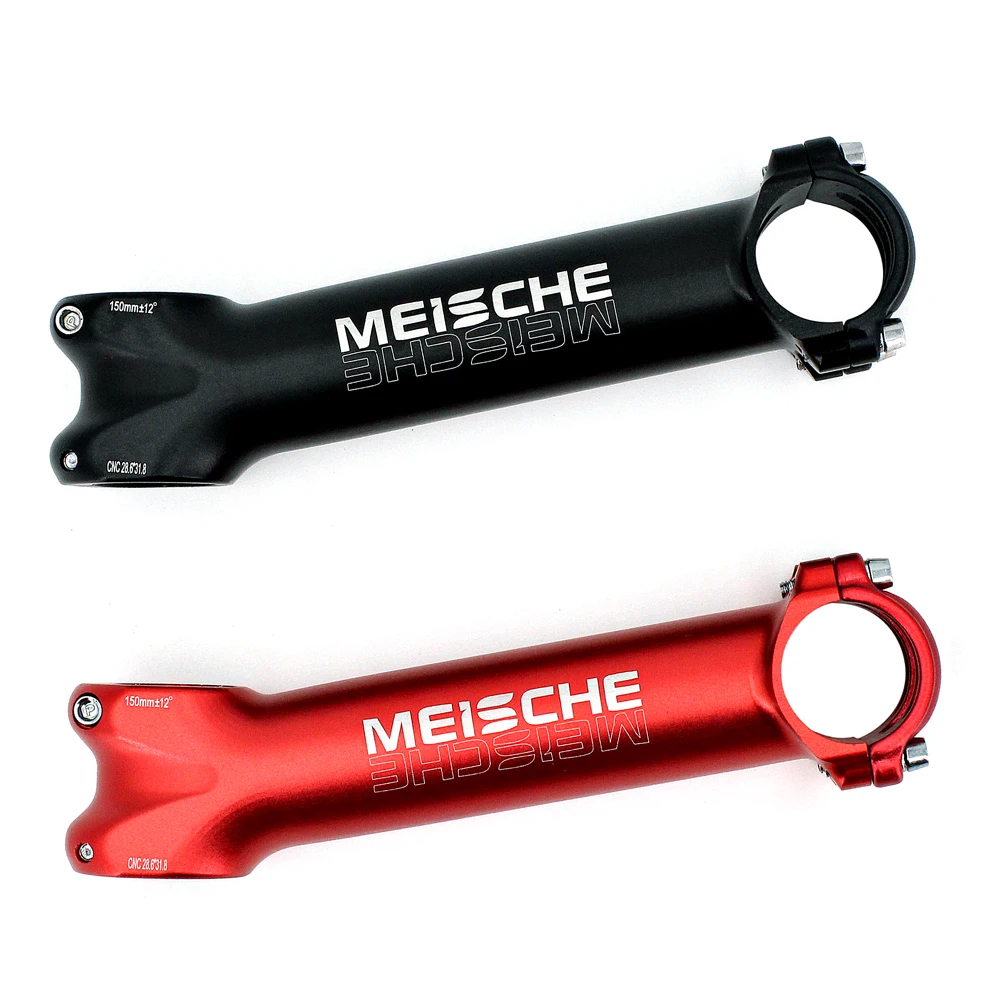 Meische MTB Road Bike Stem CNC Ultra Long 150mm Bicycle Stem 12degree 31.8mm Allu Extended Lengthen Handlebar Riser Bike Parts