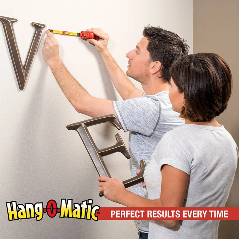 All-In-One Picture Hanging Tool Hang-O-Matic Multifunctional Frame Hanger Ruler Spirit Level Hanger Hanging tool Balance Ruler T
