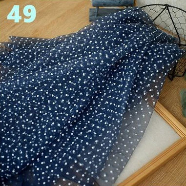 1 metr 3D uciekają polka dot miękka siateczkowa tkanina DIY bukiet sukienka dla dzieci materiał na zasłony tło materiałowe tkaniny