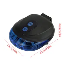 Waterproof LED Bicycle Taillights with Laser Safety Warning #6