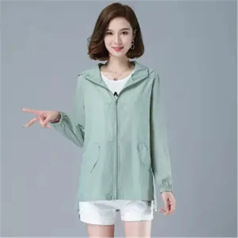 Popular Sun-Proof Clothing Women UV Protection Breathable Jacket Summer Ultra-Thin Casual Loose Sunscreen Jacket Female Tops