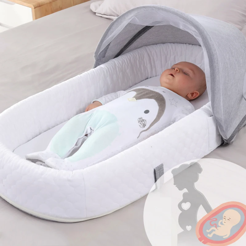 Baby Bed Sleeping Nest Multi-Function Portable Travel Beds Baby Nest For Newborns Portable Cribs For Baby Comfortable Safe