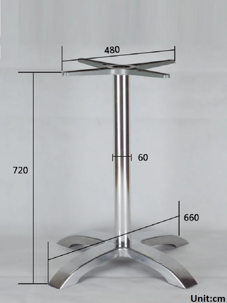 Restaurant Table Legs Bracket Coffee Table Four Claw Feet Aluminum Alloy Bracket Stainless Steel Support Frame