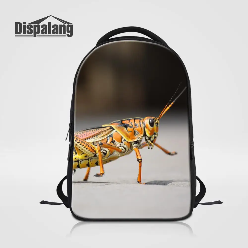 Insect Locust Laptop Backpack For Teens Parrot Spider Computer Bagpack For College Student Men Cool Shoulder Rucksack Boy Rugtas