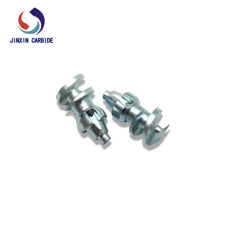 Cement Carbide Ice Racing truck tire studs /tungsten carbide flat tire studs for sales JX135 230pcs  with 1 pc installation tool