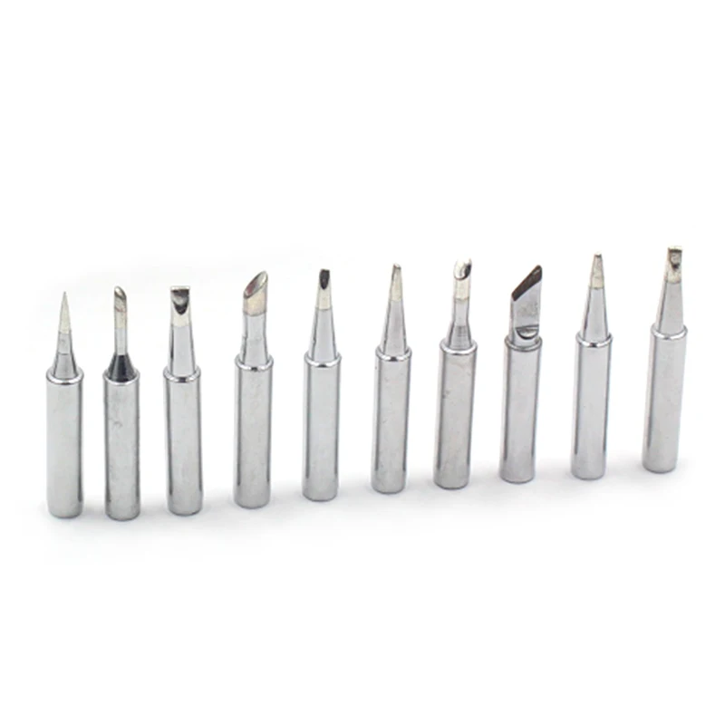 

10 pcs 900M Welding tool accessories Electric iron 907 852D 898D 936d E60wt E90wt and Soldering Iron Tips Lead-Free Welding tips