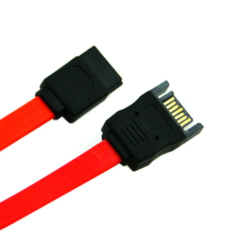 50cm SATA 7pin macho a hembra M/F SATA II Cable de extensión de datos de disco duro rojo